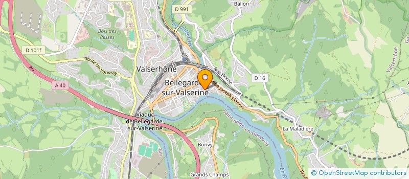 localisation de l'entreprise SYNDICAT DE PROPRIETAIRES LE RHONE à VALSERHONE