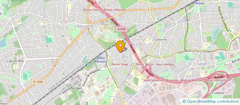 localisation de l'entreprise SYNDICAT DE QUARTIER DU HAUT LEVEQUE DE LA VILLE DE PESSAC à PESSAC