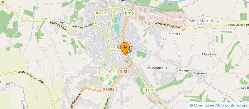 localisation de l'entreprise SYNDICAT DE RIVIERES DU BASSIN DE LA DRONNE à RIBERAC