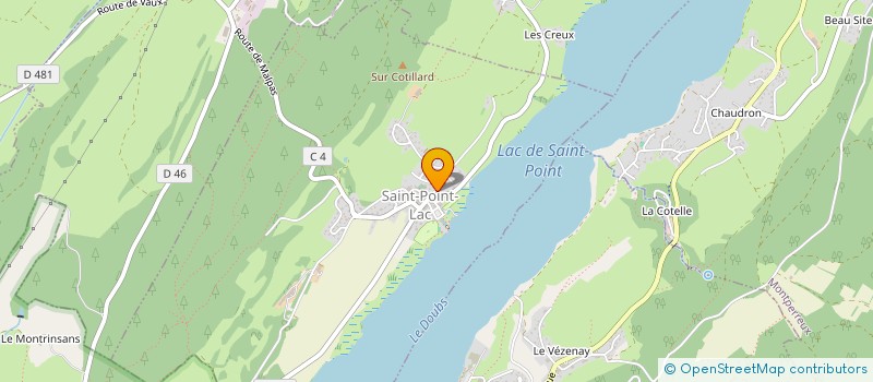 localisation de l'entreprise SYNDICAT DE TRANSPORT DE LA RIVE GAUCHE DU LAC DE SAINT-POINT  SAINT-POINT-LAC