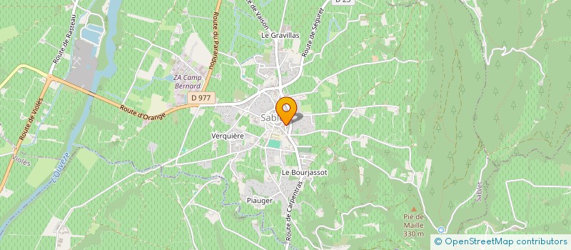 localisation de l'entreprise SYNDICAT DEFENSE DES VIGNERONS DE SABLET  SABLET