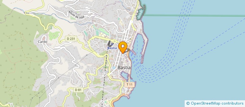localisation de l'entreprise SYNDICAT DEFENSE DES VINS DE PAYS DE L ILE DE BEAUTE à BASTIA
