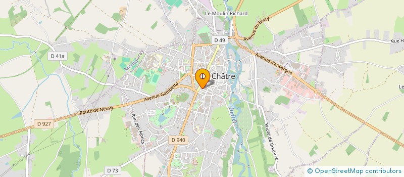 localisation de l'entreprise SYNDICAT DENTAIRE LIBERAL DE L'INDRE à LA CHATRE