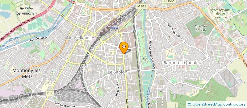 localisation de l'entreprise SYNDICAT DEP ELEVAGE OVIN DE LA MOSELLE  METZ