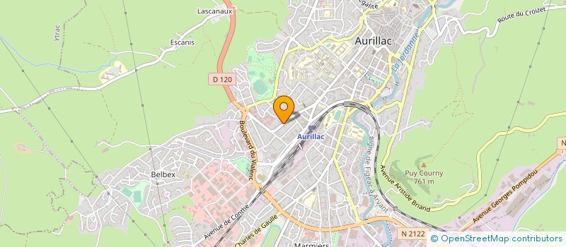 localisation de l'entreprise SYNDICAT DEPART DES INFIRMIERES à AURILLAC