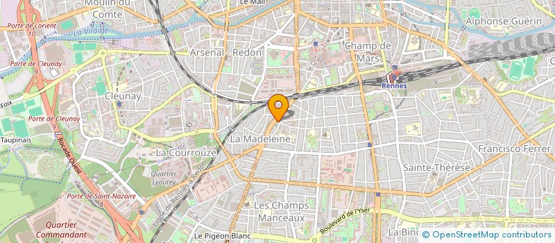 localisation de l'entreprise SYNDICAT DEPARTEMENT CFTC SANTE SOCIAUX  RENNES