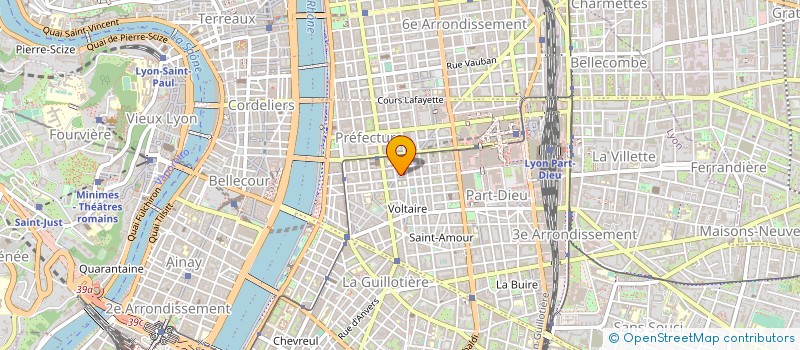 localisation de l'entreprise SYNDICAT DEPARTEMENTAL CFDT INTERCO RHONE  LYON 3EME