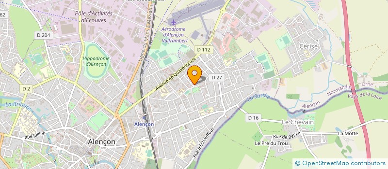 localisation de l'entreprise SYNDICAT DEPARTEMENTAL CGT DES SALARIES DU SECTEUR DES ACTIVITES POSTALES ET DE TELECOMMUNICATIONS DE L ORNE à ALENCON
