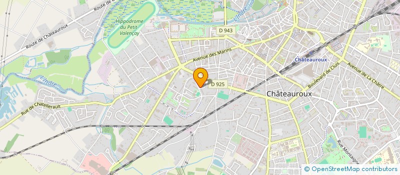 localisation de l'entreprise SYNDICAT DEPARTEMENTAL CGT DES SALARIES DU SECTEUR DES ACTIVITES POSTALES ET DE TELECOMUNICATIONS DE L'INDRE à CHATEAUROUX