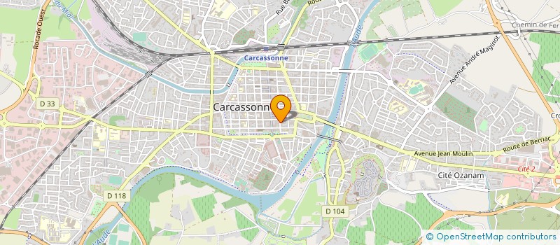 localisation de l'entreprise SYNDICAT DEPARTEMENTAL CGT DES SALARIES DU SECTEUR DES ACTIVITES POSTALES ET DES TELECOMMUNICATIONS DE L'AUDE à CARCASSONNE