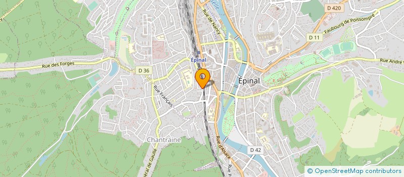 localisation de l'entreprise SYNDICAT DEPARTEMENTAL D'ELECTRICITE DES VOSGES à EPINAL