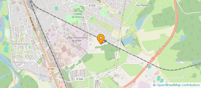 localisation de l'entreprise SYNDICAT DEPARTEMENTAL D'ENERGIE DE L'ALLIER à YZEURE
