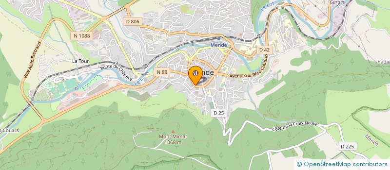 localisation de l'entreprise SYNDICAT DEPARTEMENTAL D'ENERGIE ET D'EQUIPEMENT DE LA LOZERE (SDEE)  MENDE