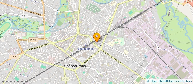 localisation de l'entreprise SYNDICAT DEPARTEMENTAL D'ENERGIES DE L'INDRE à CHATEAUROUX