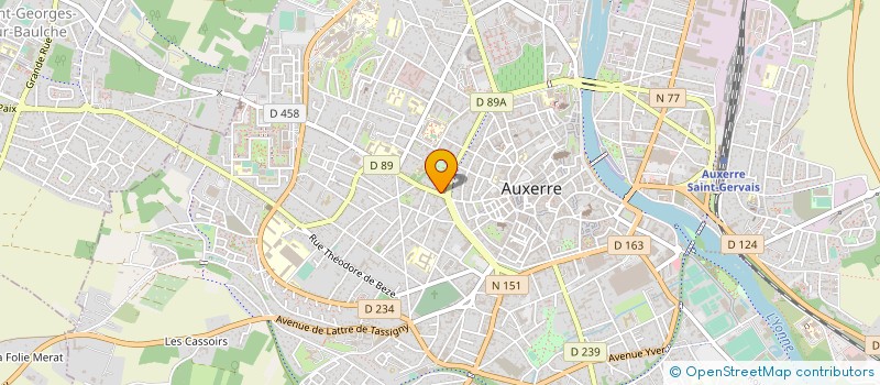 localisation de l'entreprise SYNDICAT DEPARTEMENTAL D'ENERGIES DE L'YONNE à AUXERRE