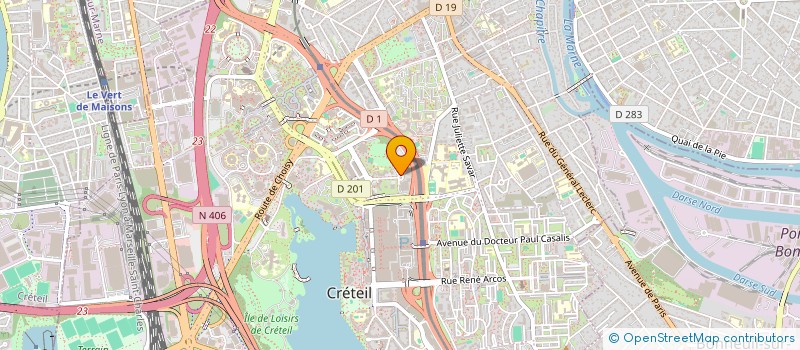 localisation de l'entreprise SYNDICAT DEPARTEMENTAL DE L'ACTION SOCIALE FORCE OUVRIERE DU VAL DE MARNE à CRETEIL