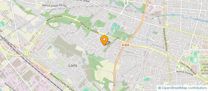 localisation de l'entreprise SYNDICAT DEPARTEMENTAL DE LA BOUCHERIE  LONS