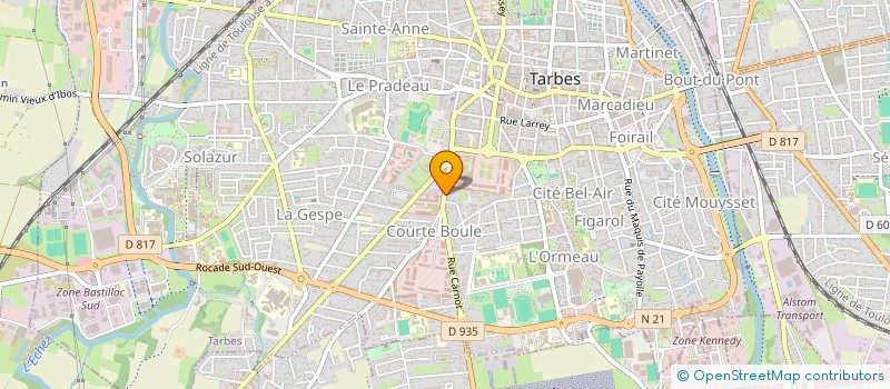 localisation de l'entreprise SYNDICAT DEPARTEMENTAL DE LA BOULANGERIE  TARBES