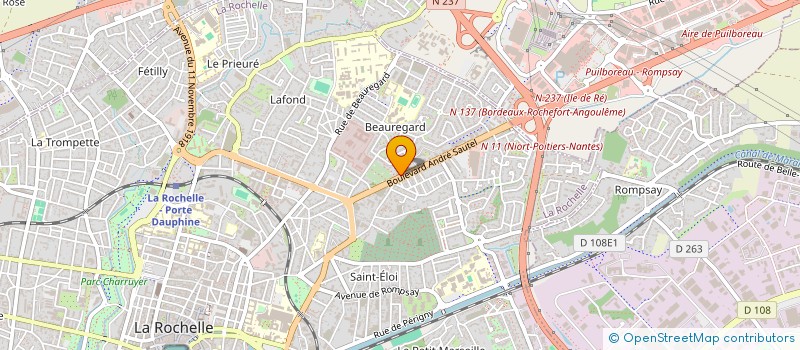 localisation de l'entreprise SYNDICAT DEPARTEMENTAL DE LA COIFFURE  LA ROCHELLE