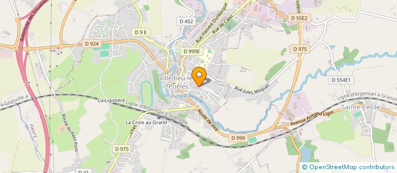 localisation de l'entreprise SYNDICAT DEPARTEMENTAL DES ARTISANS TAXIS DE LA MANCHE - UNT  VILLEDIEU-LES-POELES-ROUFFIGNY