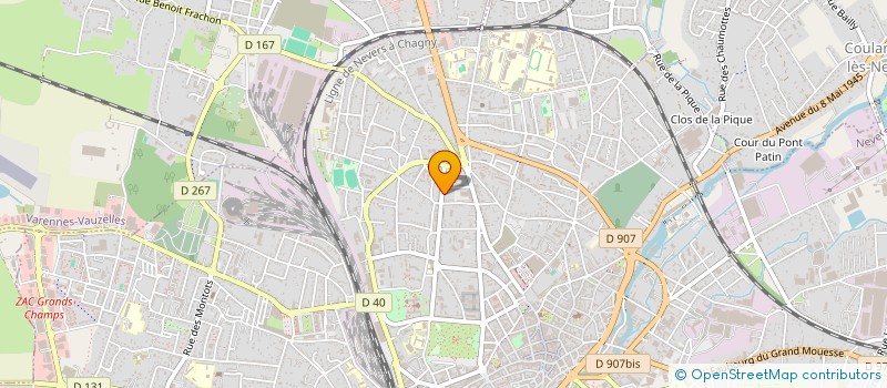 localisation de l'entreprise SYNDICAT DEPARTEMENTAL DES ARTISANS TAXIS DE LA NIEVRE à NEVERS