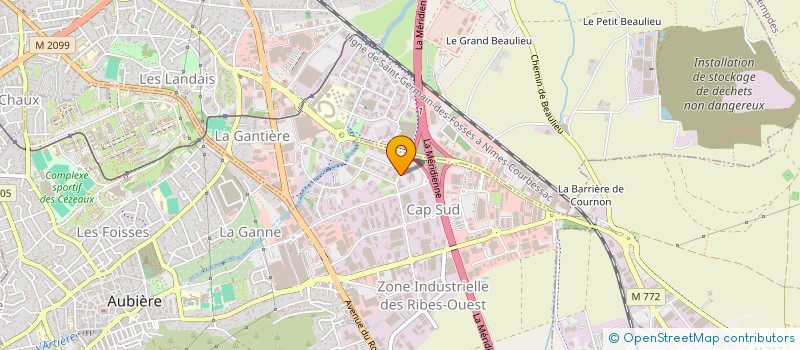localisation de l'entreprise SYNDICAT DEPARTEMENTAL DES ELEVEURS DE CHEVAUX LOURDS DU PUY DE DOME à AUBIERE