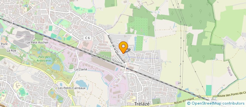 localisation de l'entreprise SYNDICAT DEPARTEMENTAL DES ELEVEURS DE JERSIAISES DE MAINE ET LOIRE à TRELAZE