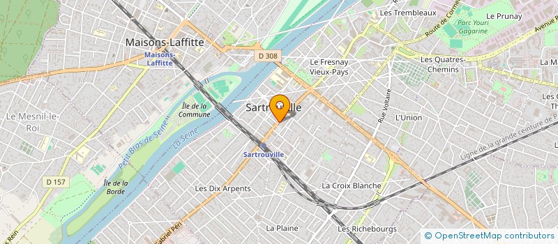 localisation de l'entreprise SYNDICAT DEPARTEMENTAL DES YVELINES  SARTROUVILLE