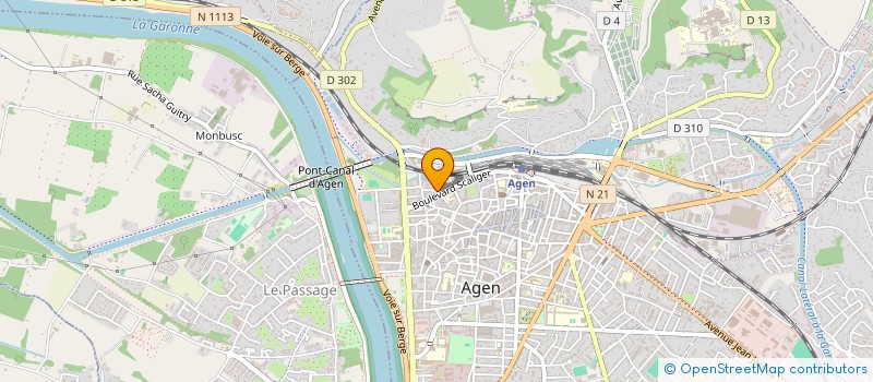 localisation de l'entreprise SYNDICAT DEPARTEMENTAL DU SNUDI FO DE LOT ET GARONNE  AGEN