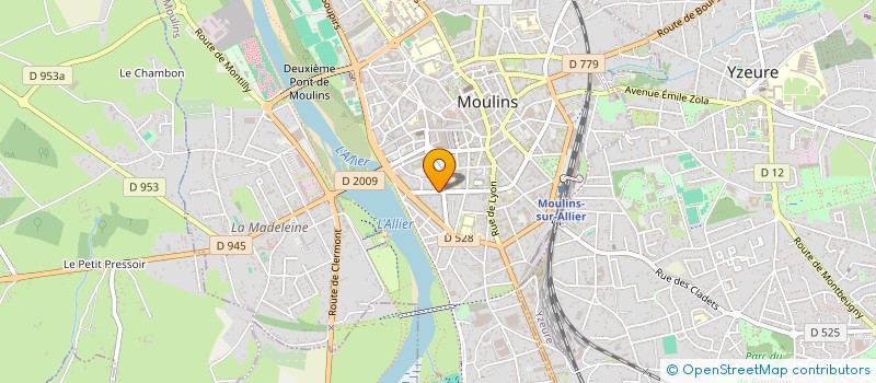localisation de l'entreprise SYNDICAT DEPARTEMENTAL FO COM ALLIER à MOULINS