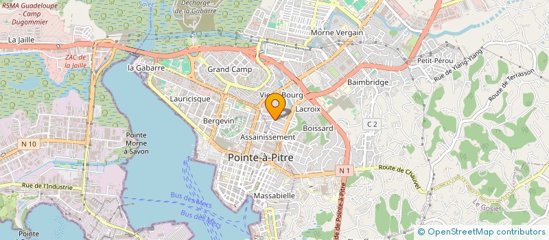 localisation de l'entreprise SYNDICAT DES ADJOINTS TECHNIQUES TERRITORIAUX DES ETABLISSEMENTS D'ENSEIGNEMENT à LES ABYMES