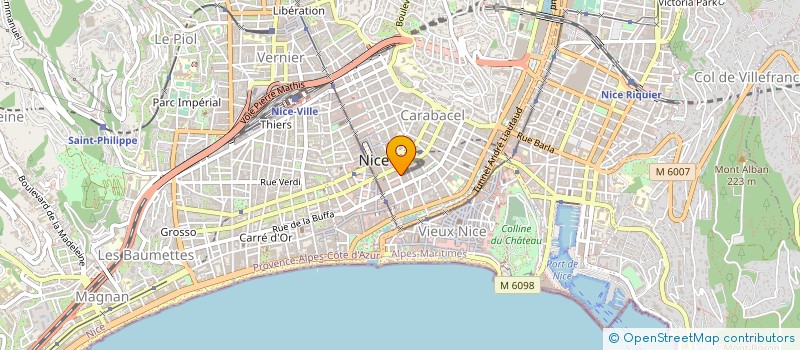 localisation de l'entreprise SYNDICAT DES AGENTS DE LA VILLE DE NICE, DES COLLECTIVITES TERRITORRIALES ET DES ETABLISSEMENTS PUBLICS ASSOCIES à NICE