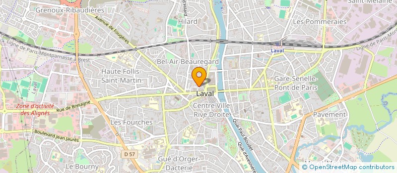 localisation de l'entreprise SYNDICAT DES AGENTS DU CREDIT AGRICOLE ANJOU-MAYENNE à LAVAL