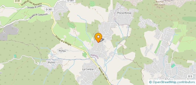 localisation de l'entreprise SYNDICAT DES APICULTEURS DE LA CORSE DU SUD  AFA