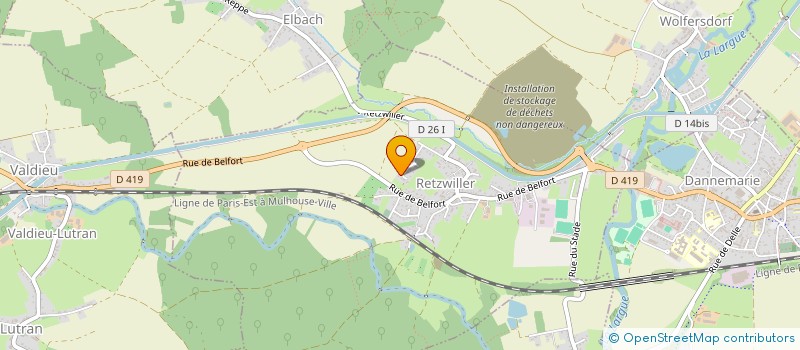 localisation de l'entreprise SYNDICAT DES APICULTEURS DE LA PORTE D'ALSACE  RETZWILLER