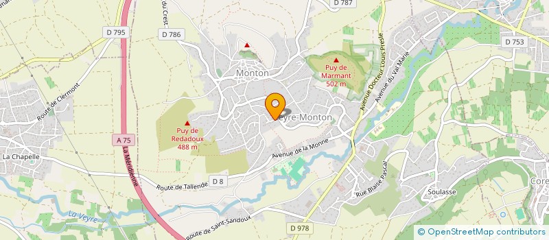 localisation de l'entreprise SYNDICAT DES APICULTEURS DU PUY DE DOME  VEYRE-MONTON