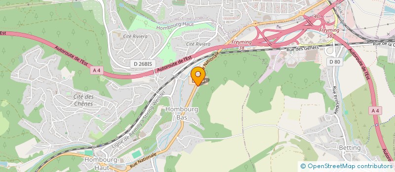 localisation de l'entreprise SYNDICAT DES ARBORICULTEURS  HOMBOURG-HAUT