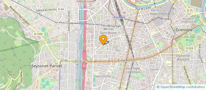 localisation de l'entreprise SYNDICAT DES ARTISANS TAXI ISERE SUD  GRENOBLE