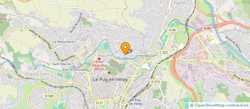 localisation de l'entreprise SYNDICAT DES ARTISANS TAXIS DE HTE LOIRE  AIGUILHE