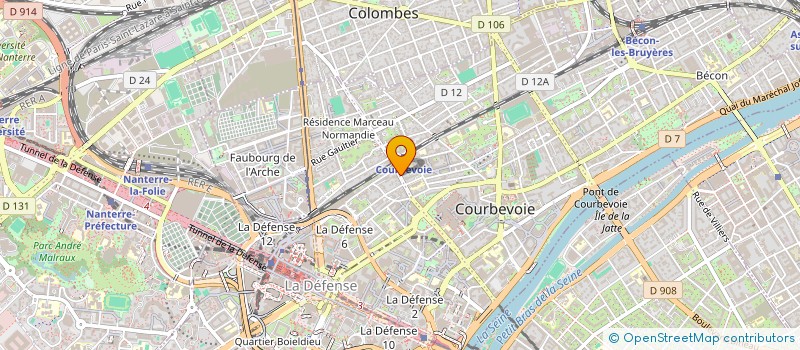 localisation de l'entreprise SYNDICAT DES BIOLOGISTES INDEPENDANTS à COURBEVOIE