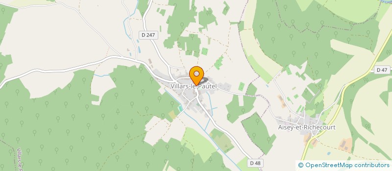 localisation de l'entreprise SYNDICAT DES BOUILLEURS DE CRU ET RECOLTANTS DE FRUITS VILLARS LE PAUTEL/AISEY ET RICHECOURT  VILLARS-LE-PAUTEL