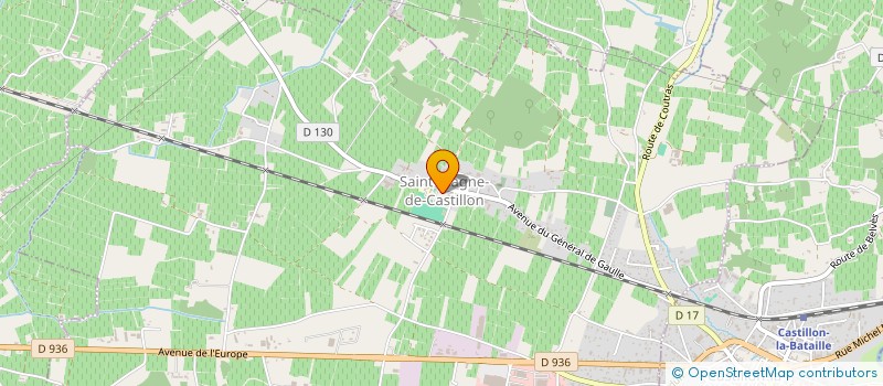 localisation de l'entreprise SYNDICAT DES CHASSEURS ET PROPRIETAIRES DE ST MAGNE DE CASTILLON, SAINTE COLOMBE, SAINT ETIENNE DE LISSE, SAINT PEY D'AR  SAINT-MAGNE-DE-CASTILLON