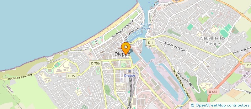 localisation de l'entreprise SYNDICAT DES CHEMINOTS  DIEPPE