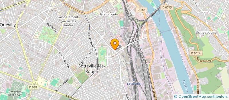 localisation de l'entreprise SYNDICAT DES CHEMINOTS  SOTTEVILLE-LES-ROUEN