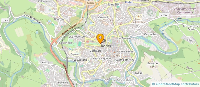 localisation de l'entreprise SYNDICAT DES CHIRURGIENS DENTISTES DE L'AVEYRON à RODEZ