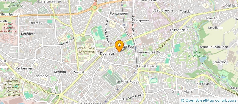 localisation de l'entreprise SYNDICAT DES CO PROPRIETAIRES à BREST