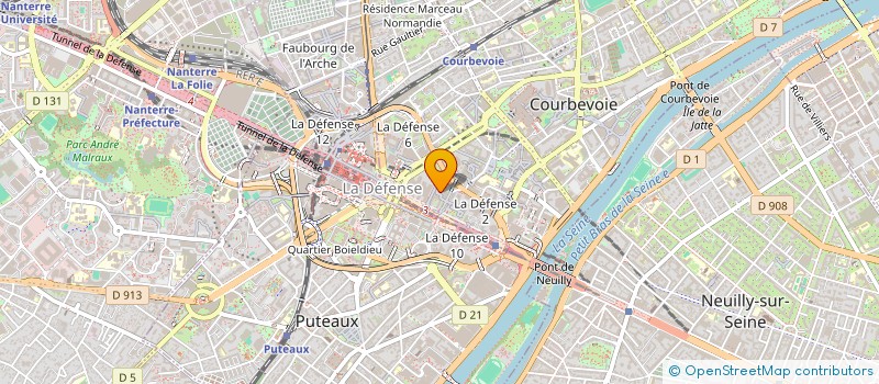 localisation de l'entreprise SYNDICAT DES CO PROPRIETAIRES à COURBEVOIE