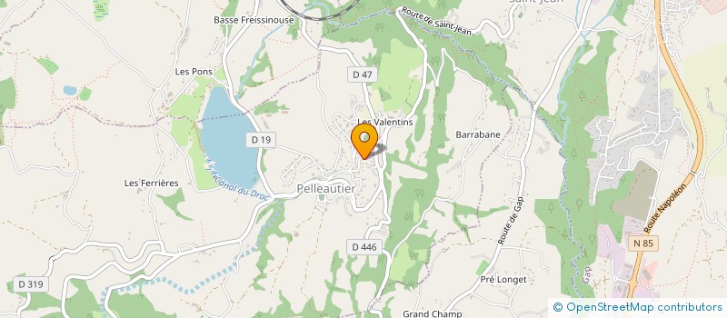 localisation de l'entreprise SYNDICAT DES COMMERCANTS ET ARTISANS DES MARCHES DES ALPES  PELLEAUTIER