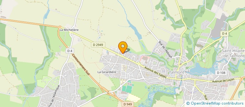 localisation de l'entreprise SYNDICAT DES CONCHYLICULTEURS BASSIN DU PAYRE  TALMONT-SAINT-HILAIRE