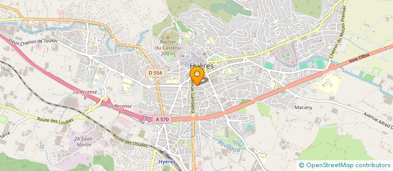 localisation de l'entreprise SYNDICAT DES COP RES LES ACANTHES à HYERES